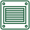 Framed panel icon with several horizontal text lines indicating written content