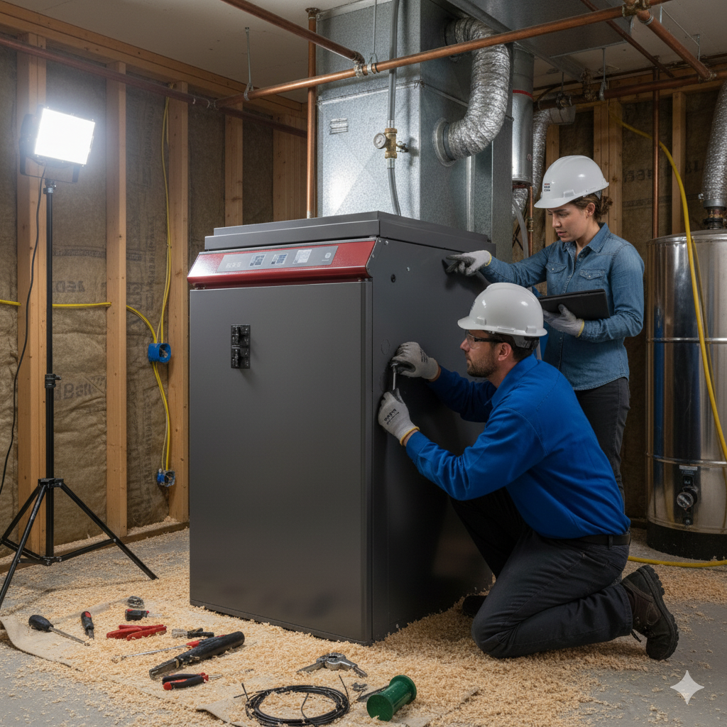 Réparation de fournaise à air pulsé avec SIMETEK